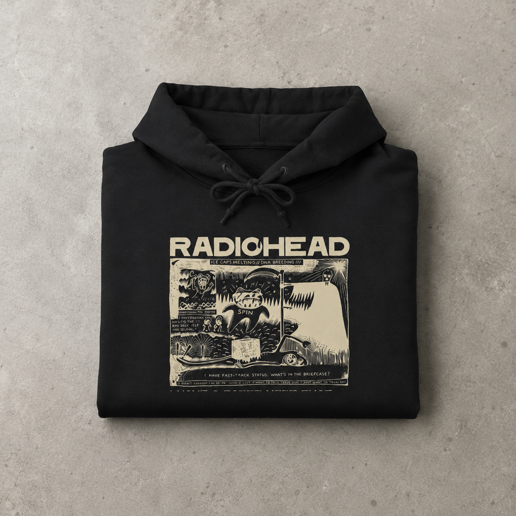 Radiohead Vintage Hoodie Reprint