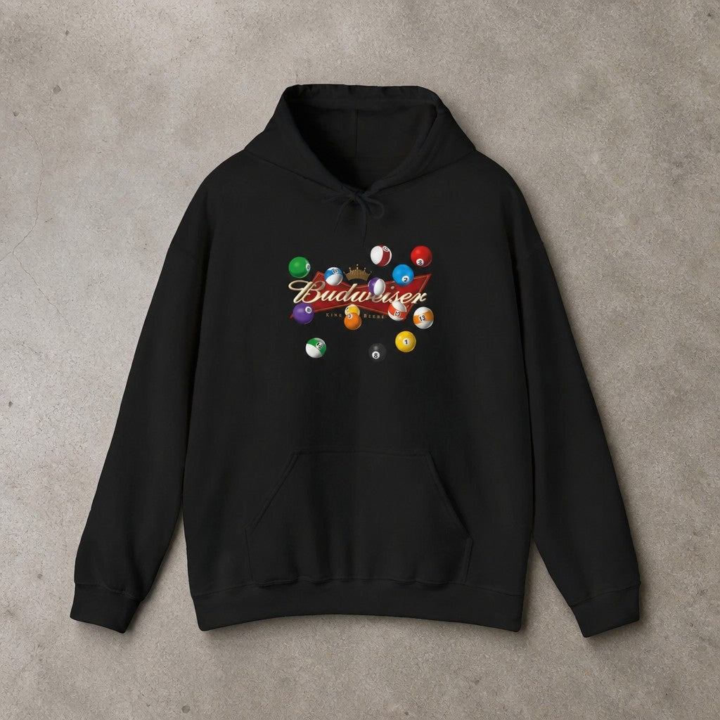 Budweiser Pool Ball Graphic Vintage Hoodie Reprint