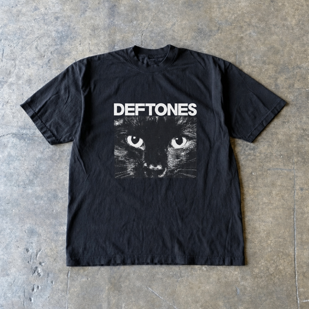 Deftones Cat Face Vintage T-Shirt Reprint