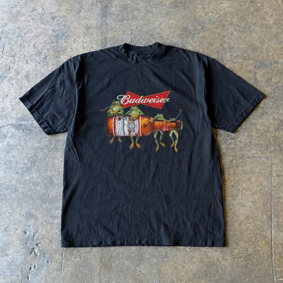 Budweiser Frog Vintage T-Shirt Reprint