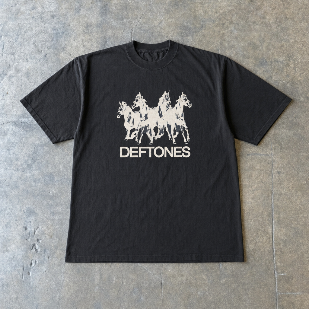 Deftones Horses Vintage T-Shirt Reprint