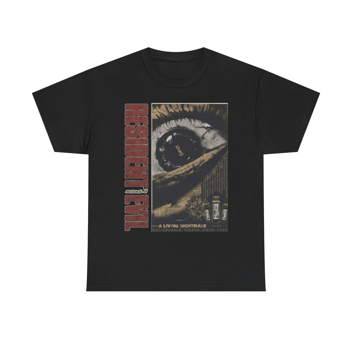Resident Evil Living Nightmare Vintage T-Shirt Reprint