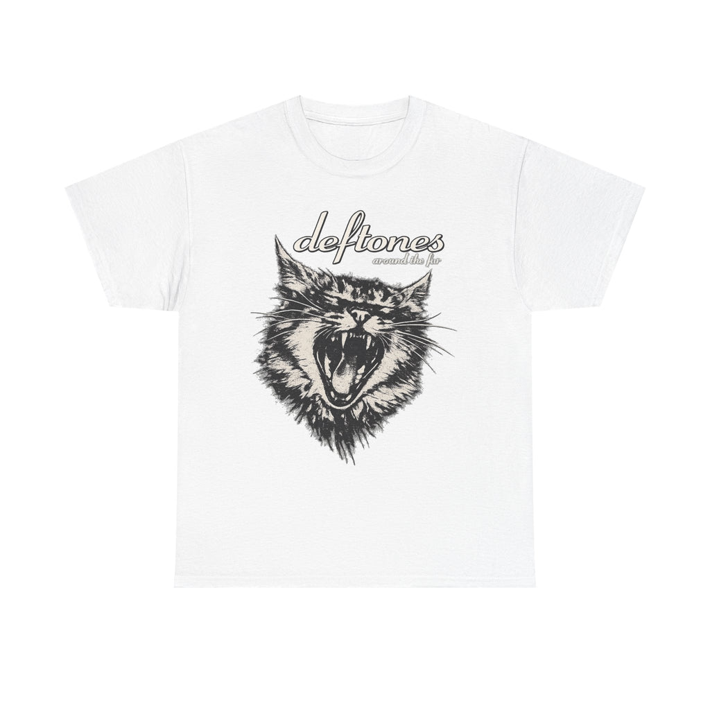 Deftones Around the Fur Vintage Cat Graphic Tee