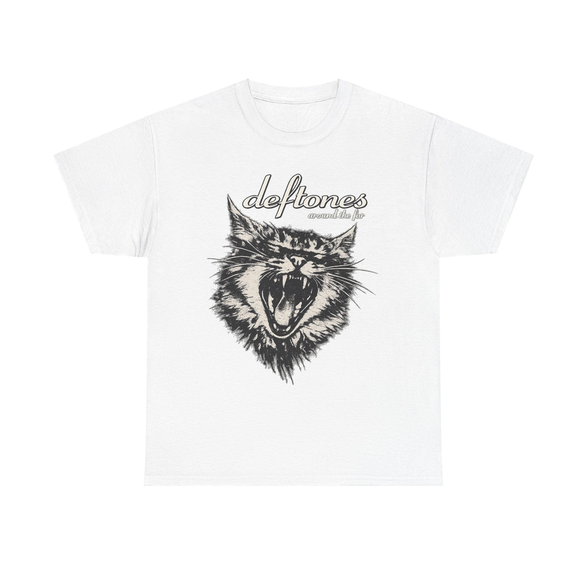Deftones Around the Fur Vintage Cat Graphic Tee