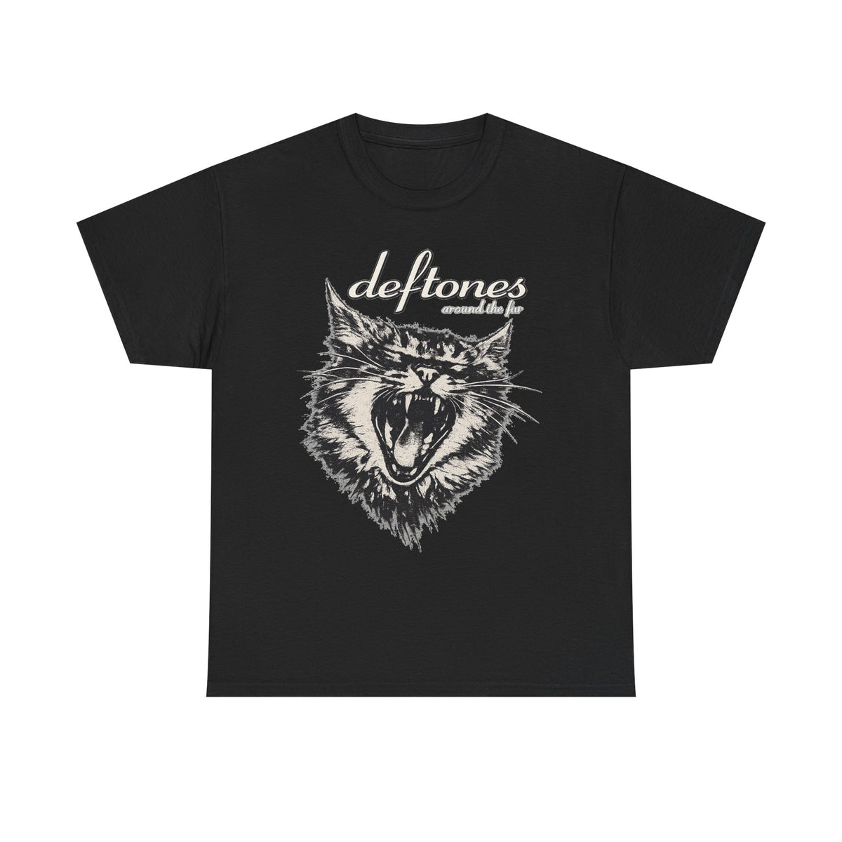 Deftones Around the Fur Vintage Cat Graphic Tee